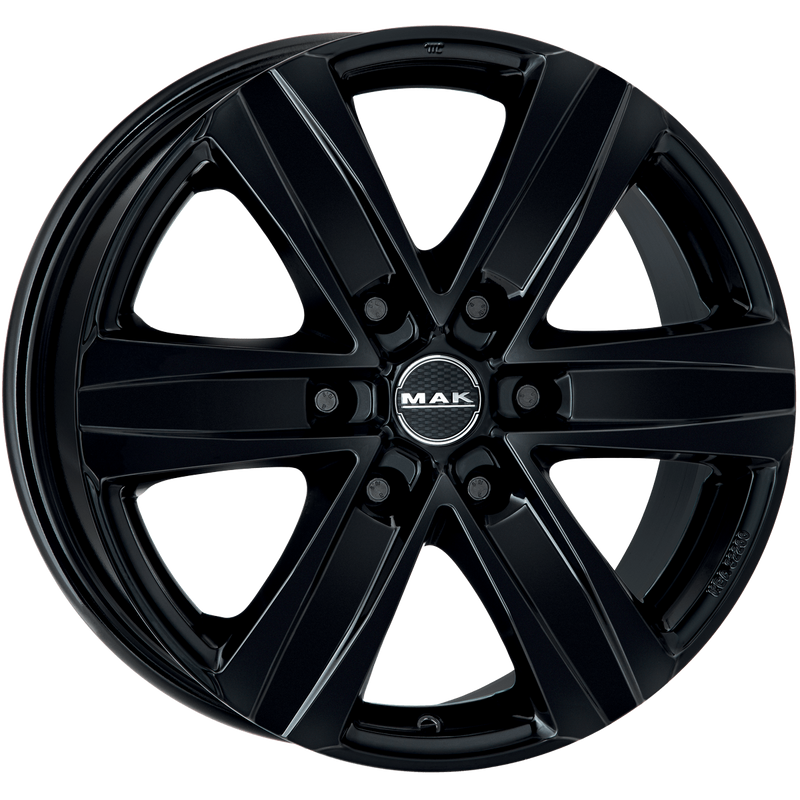 Mak Wheels - STONE6 - Black - GLOSS BLACK - 18" x 8", 35 Offset, 6x139.7 (Bolt Pattern), 67.1mm HUB