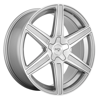 Niche - M241 CARINA - Gunmetal - ANTHRACITE AND BRUSHED TINTED CLEAR - 20" x 10.5", 4 Offset, 5x112 (Bolt Pattern), 66.56mm HUB