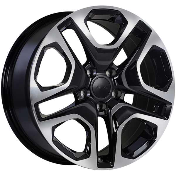 ART - Replica 178 - Black - Gloss Black - Machined Face - 19" x 7.5", 40 Offset, 5x114.3 (Bolt Pattern), 60.1mm HUB