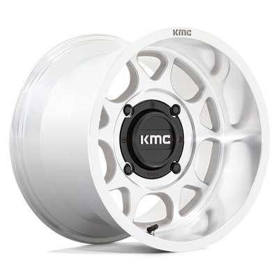 KMC Powersports - KS137 TORO S UTV - Silver - MACHINED - 15" x 10", 0 Offset, 4x156 (Bolt Pattern), 115.1mm HUB