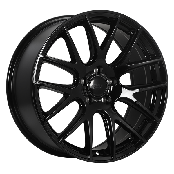 Dai Alloys - Autobahn - Black - Gloss Black - 19" x 8.5", 35 Offset, 5x120 (Bolt Pattern), 72.6mm HUB