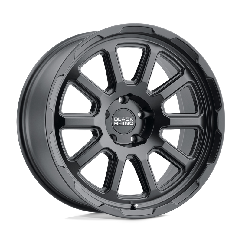 Black Rhino - CHASE - Black - MATTE BLACK - 17" x 9.5", 0 Offset, 5x139.7 (Bolt Pattern), 78.1mm HUB