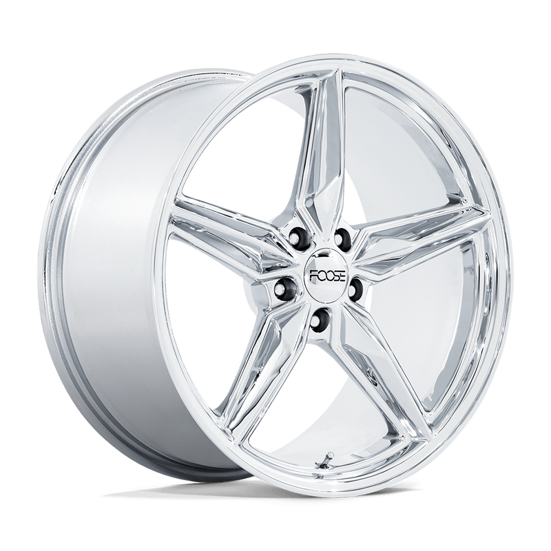 Foose - F173 CF8 - Chrome - CHROME - 20" x 11", 43 Offset, 5x120 (Bolt Pattern), 67.1mm HUB