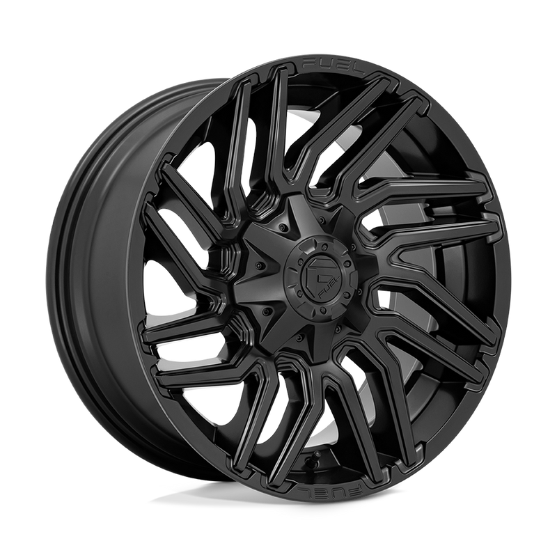 Fuel - D775 TYPHOON - Black - MATTE BLACK - 20" x 10", -18 Offset, 5x139.7/150 (Bolt Pattern), 110.1mm HUB