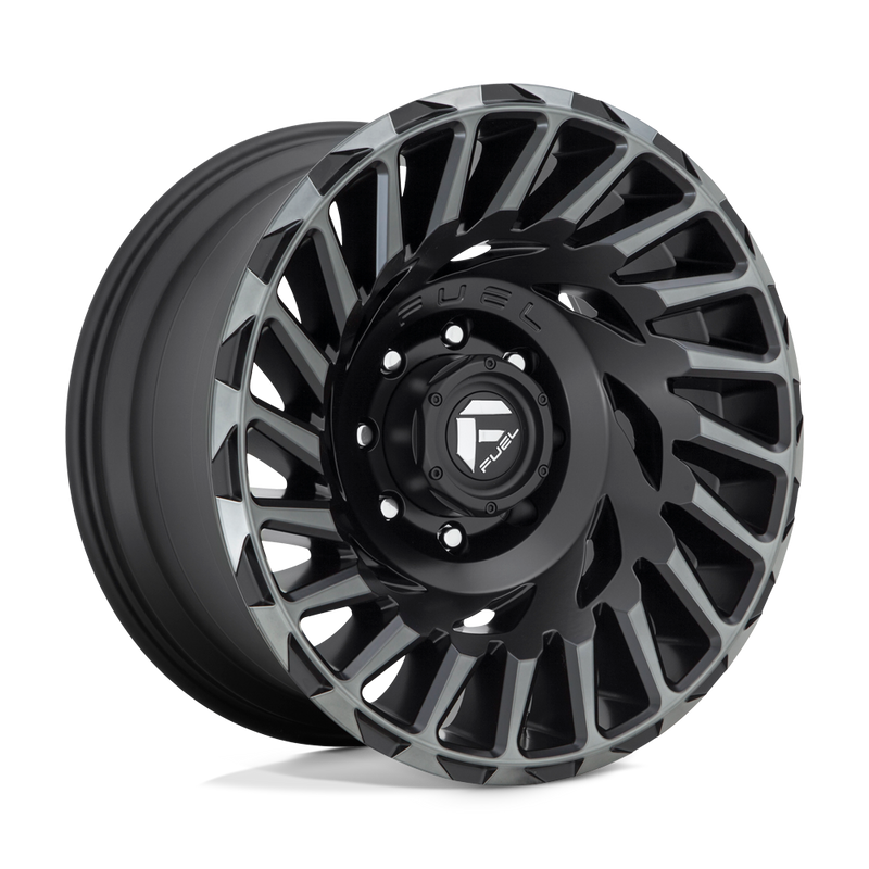 Fuel - D683 CYCLONE - Gunmetal - Matte Machined Double Dark Tint - 18" x 9", 1 Offset, 5x150 (Bolt Pattern), 110.1mm HUB