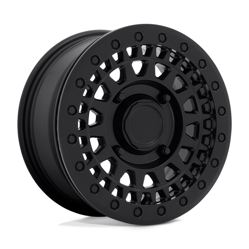 Black Rhino Powersports - PARKER UTV BEADLOCK - Black - MATTE BLACK - 14" x 7", 51 Offset, 4x137 (Bolt Pattern), 106.1mm HUB