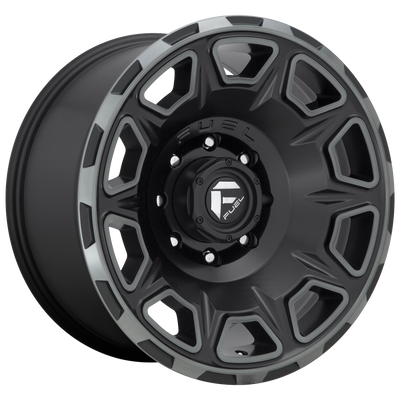 Fuel - D686 VENGEANCE - Gunmetal - MATTE BLACK DOUBLE DARK TINT - 20" x 10", -18 Offset, 8x170 (Bolt Pattern), 125.1mm HUB