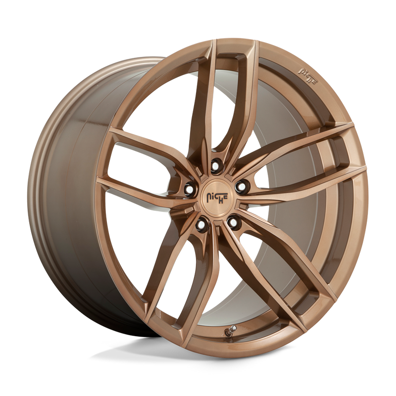 Niche - M202 VOSSO - Bronze - GLOSSY BRONZE BRUSHED - 18" x 8", 40 Offset, 5x120 (Bolt Pattern), 72.6mm HUB