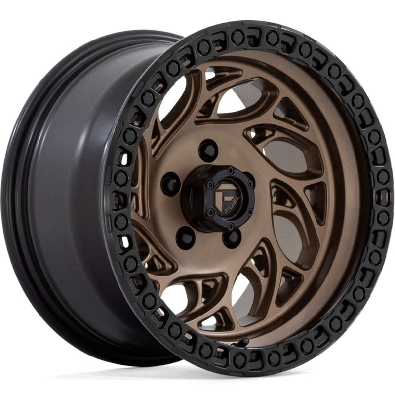 Fuel - D841 RUNNER OR - Bronze - BRONZE WITH BLACK RING - 15" x 8", -19 Offset, 6x139.7 (Bolt Pattern), 108mm HUB