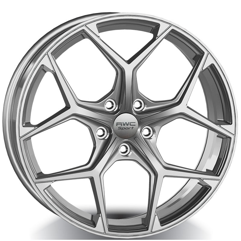 RWC - AD970 - Silver - Gloss Silver - 21" x 8.5", 35 Offset, 5x112 (Bolt Pattern), 66.45mm HUB