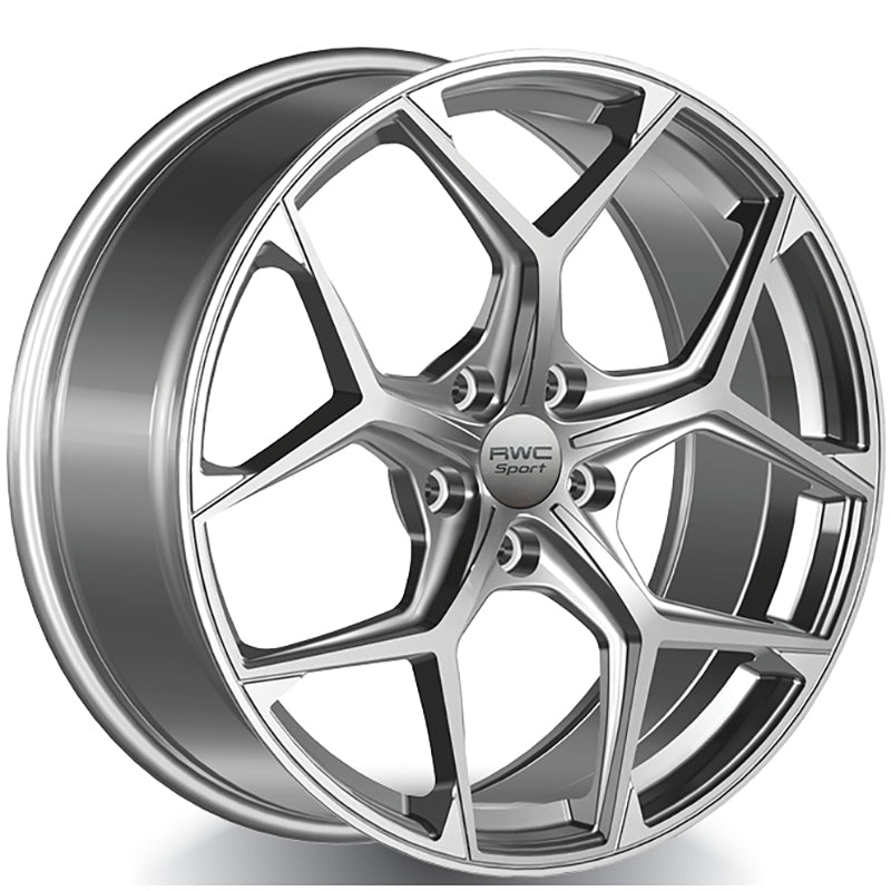 RWC - AD970 - Silver - Gloss Silver - 19" x 8", 35 Offset, 5x112 (Bolt pattern), 66.45mm HUB