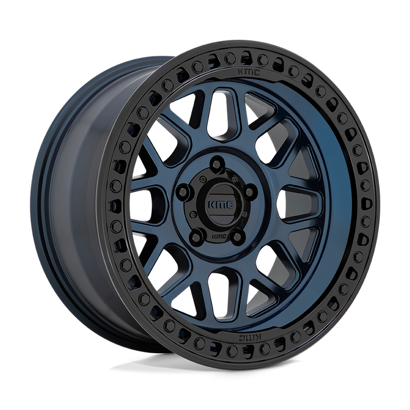 KMC Wheels - KM549 GRS - MIDNIGHT BLUE WITH GLOSS BLACK LIP - 18" x 9", -12 Offset, 5x127 (Bolt Pattern), 71.5mm HUB