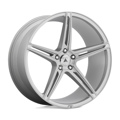 Asanti Black - ABL-22 ALPHA 5 - Silver - Brushed Silver - 22" x 10.5", 35 Offset, 5x114.3 (Bolt Pattern), 72.6mm HUB