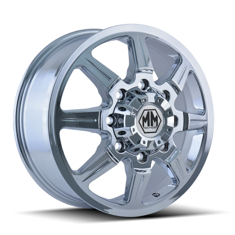 Mayhem - MONSTIR - Chrome - CHROME - 19.5" x 6.75", 102 Offset, 8x165.1 (Bolt Pattern), 121.3mm HUB
