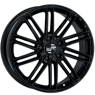 Mak Wheels - LEIPZIG - Black - GLOSS BLACK - 21" x 9.5", 46 Offset, 5x130 (Bolt Pattern), 71.6mm HUB