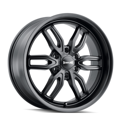 Ridler - 609 - Black - MATTE BLACK - 22" x 9.5", 30 Offset, 6x139.7 (Bolt Pattern), 106.1mm HUB