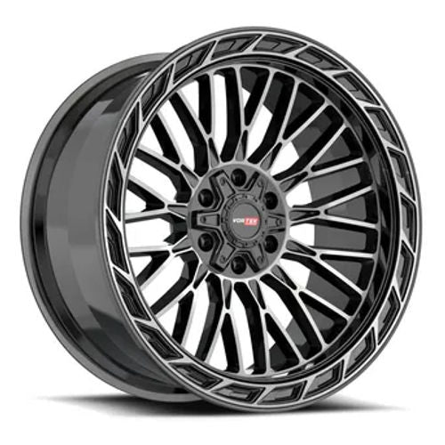 Vortek Offroad - VRP-502 FORZA - Black - Black Diamond Cut with Dark Tint - 20" x 10", -18 Offset, 5x127 (Bolt pattern), 78.1mm HUB
