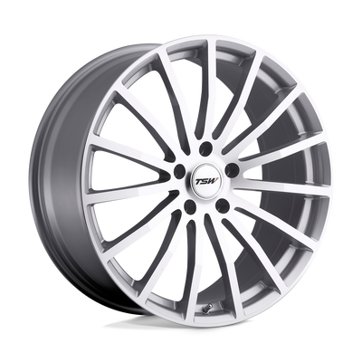 TSW Wheels - MALLORY - Silver - Silver with Mirror Cut Face - 19" x 9.5", 53 Offset, 5x112 (Bolt Pattern), 72.1mm HUB