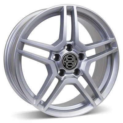 RSSW - Cruiser - Silver - Silver - 17" x 7", 40 Offset, 5x100 (Bolt Pattern), 73.1mm HUB