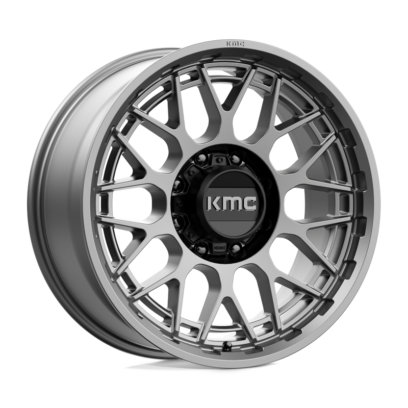 KMC Wheels - KM722 TECHNIC - Gunmetal - ANTHRACITE - 20" x 9", 18 Offset, 8x180 (Bolt Pattern), 124.2mm HUB