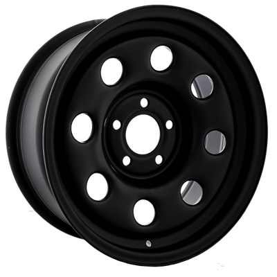 Envy Wheels - NX4 STEEL WHEEL - Black - FLAT BLACK - 16" x 7", 12 Offset, 5x114.3 (Bolt Pattern), 70.5mm HUB