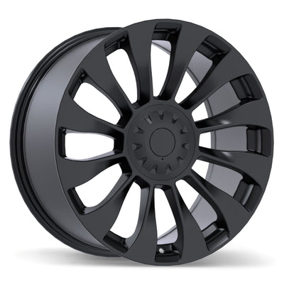 Replika - R263 - Black - Satin Black - 19" x 8.5", 40 Offset, 5x114.3 (Bolt Pattern), 70.2mm HUB