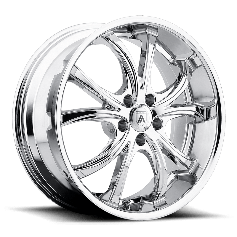 Asanti Black - ABL-8 ELEKTRA - Chrome - CHROME - 22" x 10", 38 Offset, 5x112 (Bolt Pattern), 74.1mm HUB