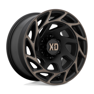 XD Series - XD860 ONSLAUGHT - Black - SATIN BLACK WITH BRONZE TINT - 20" x 12", -44 Offset, 8x165.1 (Bolt Pattern), 125.1mm HUB