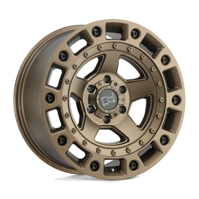 Black Rhino - CINCO - Bronze - Bronze with Black Bolts - 17" x 9.5", 12 Offset, 6x139.7 (Bolt Pattern), 112.1mm HUB