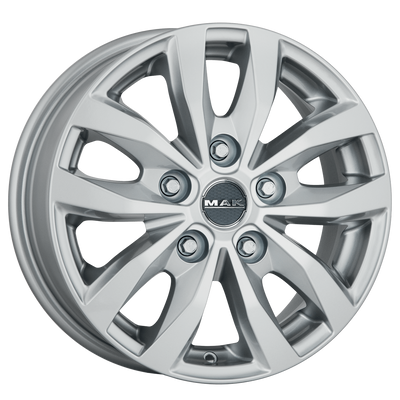 Mak Wheels - LOAD 5 - Silver - SILVER - 16" x 6.5", 55 Offset, 5x130 (Bolt Pattern), 78.1mm HUB