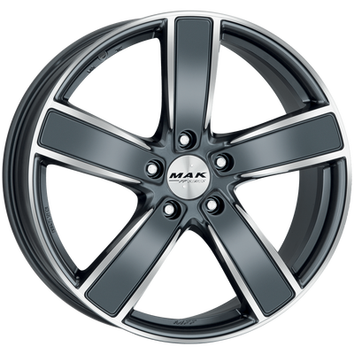 Mak Wheels - TURISMO-FF - Gunmetal - GUN MET-MIRROR FACE - 21" x 9", 60 Offset, 5x130 (Bolt Pattern), 71.6mm HUB