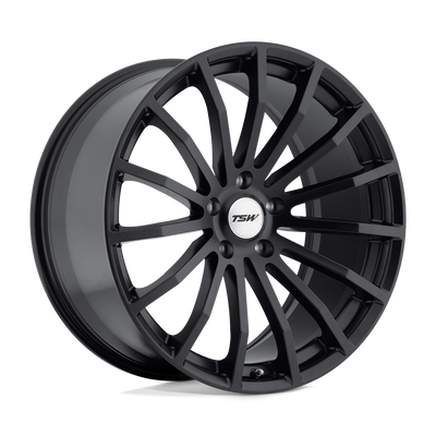 TSW Wheels - MALLORY - Black - Matte Black - 19" x 9.5", 45 Offset, 5x120 (Bolt Pattern), 76.1mm HUB