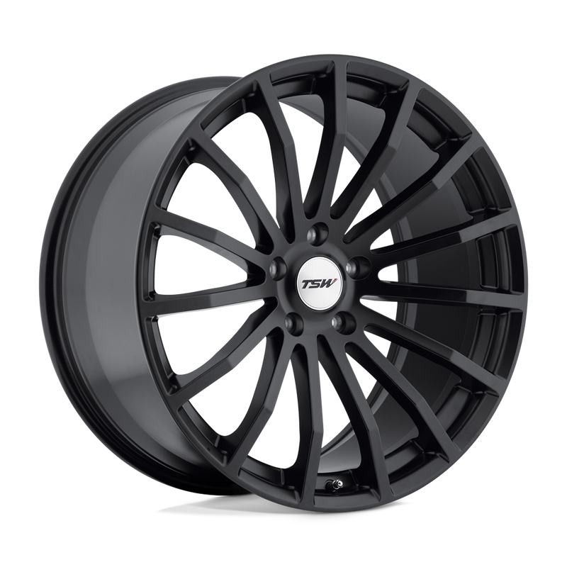 TSW Wheels - MALLORY - Black - Matte Black - 19" x 9.5", 45 Offset, 5x120 (Bolt Pattern), 76.1mm HUB