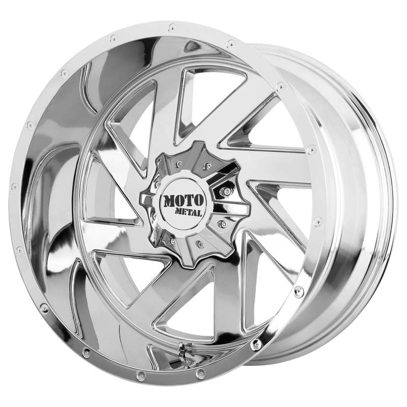 Moto Metal - MO988 MELEE - Chrome - Chrome - 22" x 10", -18 Offset, 5x127/139.7 (Bolt Pattern), 78.1mm HUB