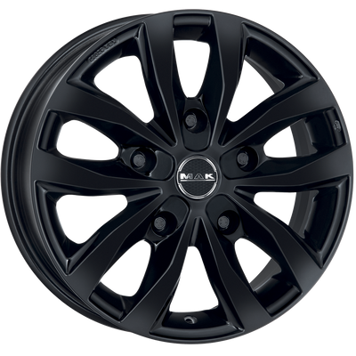 Mak Wheels - LOAD 5 3 - Black - GLOSS BLACK - 15" x 6.5", 58 Offset, 5x160 (Bolt Pattern), 65.1mm HUB