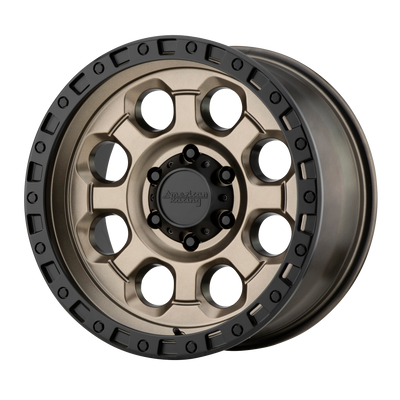 American Racing - AR201 - Bronze - MATTE BRONZE BLACK LIP - 17" x 9", -12 Offset, 5x139.7 (Bolt Pattern), 108mm HUB