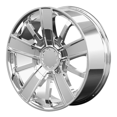 OE Creations - PR153 - Chrome - CHROME - 20" x 9", 27 Offset, 6x139.7 (Bolt Pattern), 78.1mm HUB