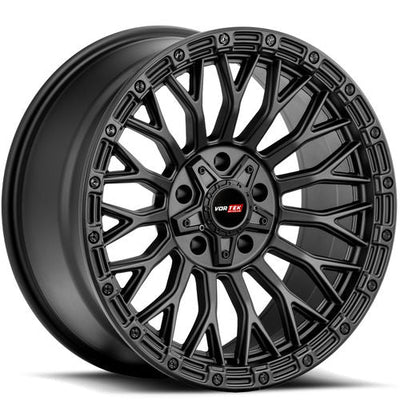 Vortek Offroad - VRT-607 SPERO - Black - Matte Black - 17" x 9", 0 Offset, 6x135/139.7 (Bolt pattern), 106.1mm HUB