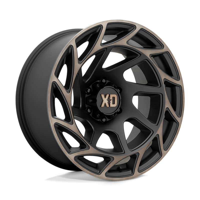 XD Series - XD860 ONSLAUGHT - Black - SATIN BLACK WITH BRONZE TINT - 20" x 10", -18 Offset, 6x139.7 (Bolt Pattern), 106.1mm HUB