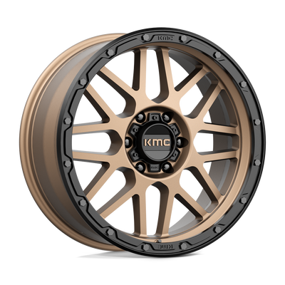 KMC Wheels - KM535 GRENADE OFF-ROAD - Bronze - MATTE BRONZE MATTE BLACK LIP - 20" x 9", 18 Offset, 6x114.3 (Bolt Pattern), 66.1mm HUB