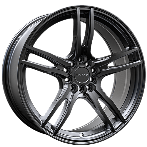 Envy Wheels - EV-5 - Gunmetal - TITANIUM - 16" x 6.5", 35 Offset, 5x100/114.3 (Bolt Pattern), 73.1mm HUB