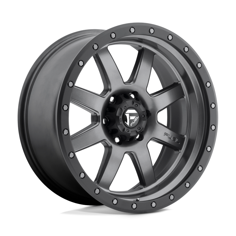 Fuel - D552 TROPHY - Gunmetal - MATTE GUN METAL BLACK BEAD RING - 17" x 8.5", -6 Offset, 5x127 (Bolt Pattern), 78.1mm HUB