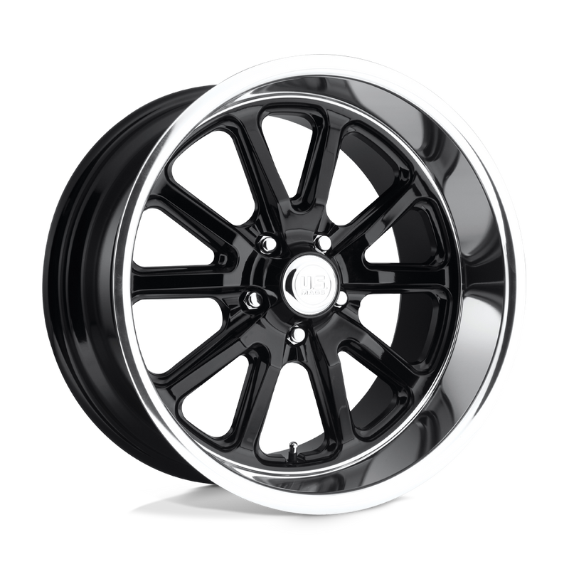 US Mag - U121 RAMBLER - Black - GLOSS BLACK - 18" x 8", 1 Offset, 5x120.65 (Bolt Pattern), 72.6mm HUB