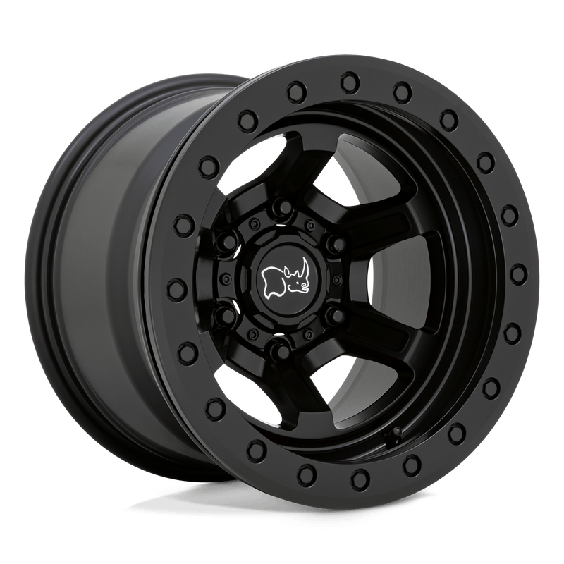 Black Rhino - OFFSHOOT BEADLOCK - Black - MATTE BLACK - 15" x 10", -38 Offset, 6x139.7 (Bolt Pattern), 112.1mm HUB