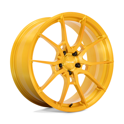 Niche - T112 KANAN - Gold - BRUSHED CANDY GOLD - 20" x 11.5", 52 Offset, 5x120 (Bolt Pattern), 70.7mm HUB