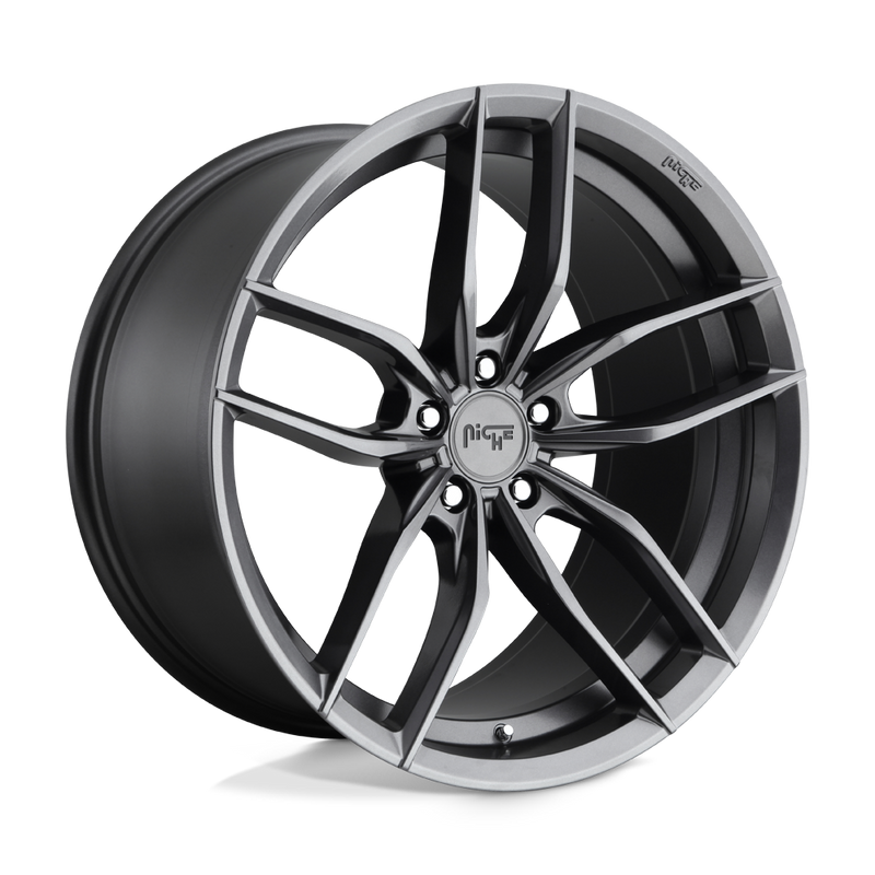 Niche - M204 VOSSO - Gunmetal - MATTE ANTHRACITE - 20" x 9", 35 Offset, 5x114.3 (Bolt Pattern), 72.6mm HUB