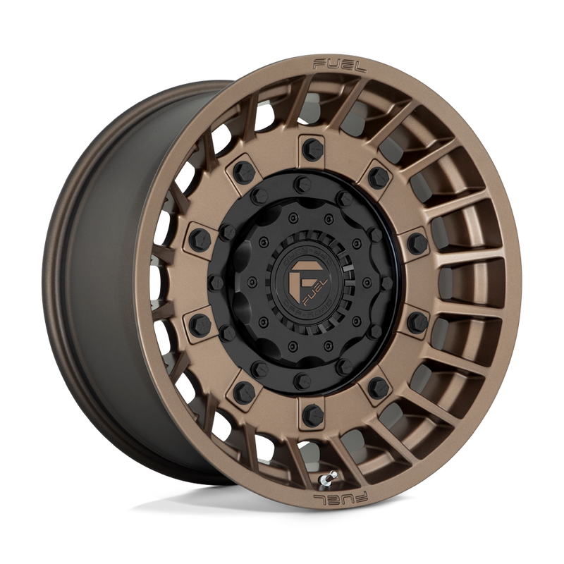 Fuel - D725 MILITIA - Bronze - MATTE BRONZE & BLACK - 20" x 10", -18 Offset, 6x135/139.7 (Bolt Pattern), 106.1mm HUB