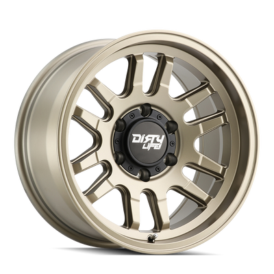 Dirty Life - CANYON - Gold - SATIN GOLD - 17" x 9", 0 Offset, 5x139.7 (Bolt Pattern), 108.1mm HUB