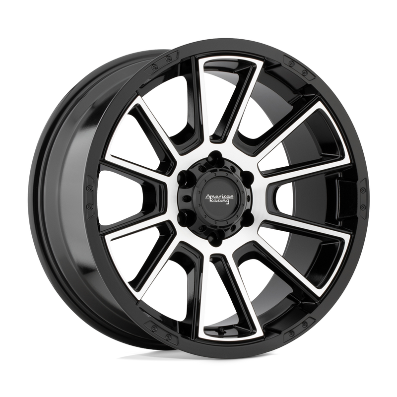 American Racing - AR933 INTAKE - Black - Gloss Black Machined - 18" x 8.5", 18 Offset, 6x135 (Bolt Pattern), 87.1mm HUB