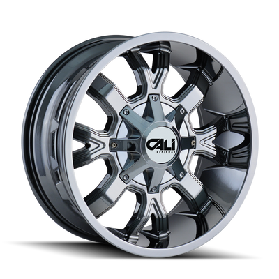 Cali Off-Road - DIRTY - Chrome - CHROME - 22" x 14", -76 Offset, 8x165.1/170 (Bolt Pattern), 130.8mm HUB